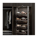 B Series Rotating Shoe Rack 12 Tier Natural