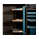 B Series Slide Out Wardrobe 3 Tier Right Side Mount Teal Finish