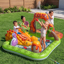 Inflatable Kids Pool with Slide Balls Play Dinosaur Toy 262cmx188cm