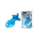 Bodywand Rechargeable Duo Ring With Clit Tickler Blue