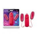 B Yours Double Pop Eggs Cerise Pink Dual Vibrating Eggs