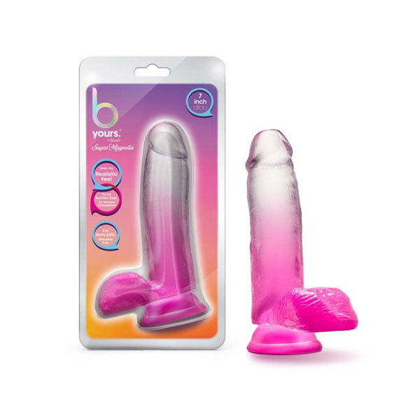 B Yours Sugar Magnolia 7In Dildo Fuchsia