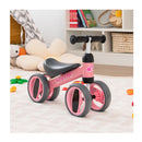 Baby Balance Bike With 4 Wheels And Limited Steering Pink