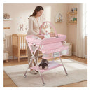 Baby Changing Table With Storage Bag And Shelf For Newborns And Infant