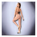 Baci Wl Criss Cross Wetlook Teddy Black One Size