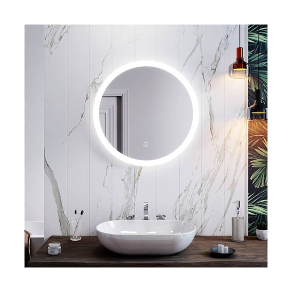 Back And Front Led Light Bathroom Mirror White