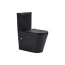 Back To Wall Faced Tornado Silent Flush Black Toilet Suite