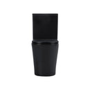 Back To Wall Faced Tornado Silent Flush Black Toilet Suite