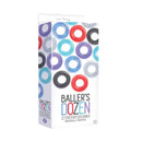 Ballers Dozen Smooth Individually Wrapped Cock Rings Pack Of 12