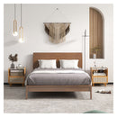 Bamboo Rattan Nightstand With Drawer And Solid Wood Legs For Bedroom