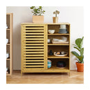 Bamboo Storage Cabinet Freestanding Natural
