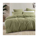 Bambury Acacia Jacquard Quilt Cover Set Pear Queen