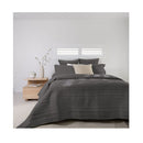 Bambury Flinders Coverlet Set Charcoal