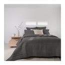 Bambury Flinders Coverlet Set Charcoal