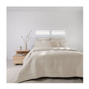 Bambury Flinders Coverlet Set Pebble