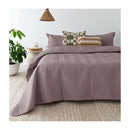 Bambury Herringbone Embossed Coverlet Set Mauve