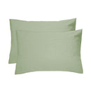 Bambury Linen Pillowcase Pair Sage
