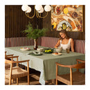 Bambury Linen Tablecloth 150X275Cm Sage