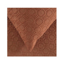 Bambury Luna Jacquard Quilt Cover Set Rust