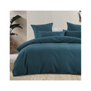 Bambury Luna Jacquard Quilt Cover Set Teal