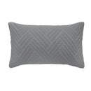 Bambury Panama Jacquard Quilt Cover Set Steel