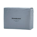 Bambury Temple Organic Cotton Sheet Set Steel Blue