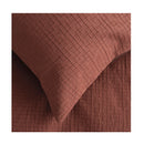Bambury Trellis Jacquard Quilt Cover Set Brick