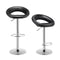 Set of 2 Height Adjustable and 360degree Home Bar Stool with Non Slip Base and Steel Footrest