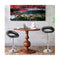Set of 2 Height Adjustable and 360degree Home Bar Stool with Non Slip Base and Steel Footrest