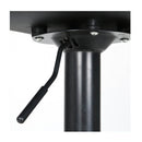 Bar Stools Kitchen Swivel Gas Lift Stool Leather Dining Chairs Black X2