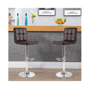 Set of 2 Height Adjustable Swivel Barstool for Home Coffee