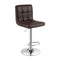 Height Adjustable Swivel Barstool with PU leather for home Coffee