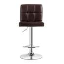 Height Adjustable Swivel Barstool with PU leather for home Coffee