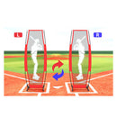 Baseball Pitching Kit With Rack Rebound Net Softball Training Aid