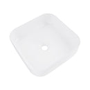380X380Mm Bathroom Sinks Gloss White Ceramic Basin Bowl Square