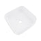 380X380Mm Bathroom Sinks Gloss White Ceramic Basin Bowl Square