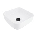 38X38Cm Gloss White Bathroom Ceramic Basin And No Overflow Set