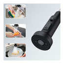 Bastone Basin Faucet Black 3 Patterns Pull Out Down Tap Kitchen Sink