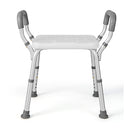 Bath Chair Shower Bench With Detachable Padded Arms For Seniors