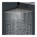 10 Square Plastic Bath Shower Head Only For Wall Ceiling Arm Rail