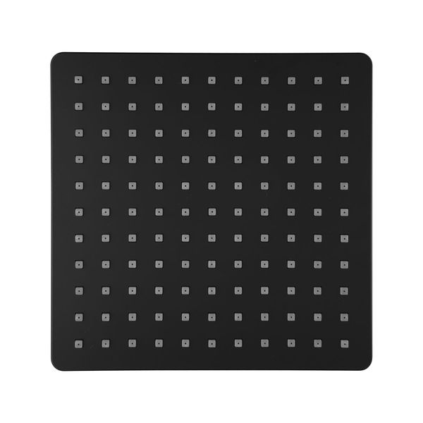 10 Square Plastic Bath Shower Head Only For Wall Ceiling Arm Rail