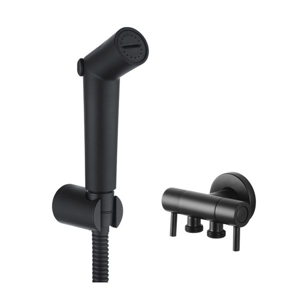 Bath Toilet Bidet Spray Handheld Shower Head Kit With Cistern Cock