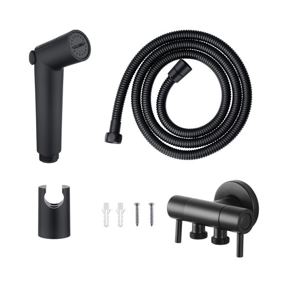 Bath Toilet Bidet Spray Handheld Shower Head Kit With Cistern Cock