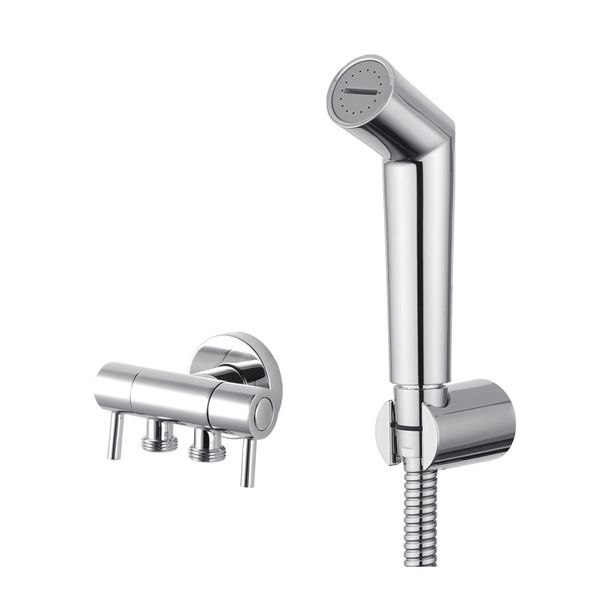 Bath Toilet Bidet Spray Handheld Shower Head Kit With Cistern Cock