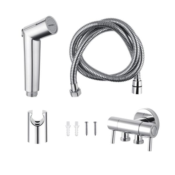 Bath Toilet Bidet Spray Handheld Shower Head Kit With Cistern Cock