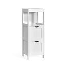 Freestanding Bathroom Floor Cabinet With 2 Removable Drawers