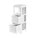 Freestanding Bathroom Floor Cabinet With 2 Removable Drawers