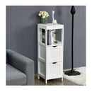 Freestanding Bathroom Floor Cabinet With 2 Removable Drawers
