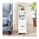 Freestanding Bathroom Floor Cabinet With 2 Removable Drawers