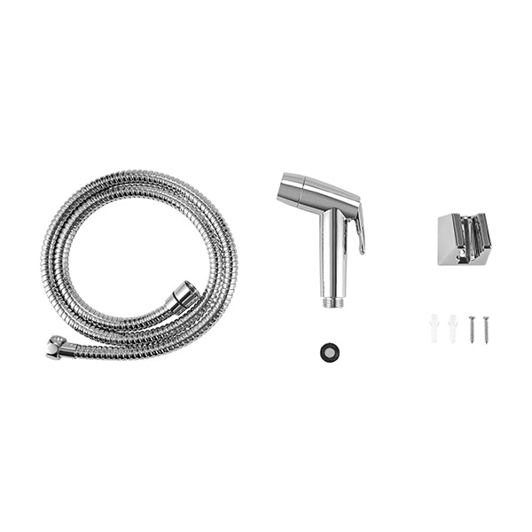 Bidet Spray Set Handhel With Hose Brass Diverter Toilet Parts Chrome